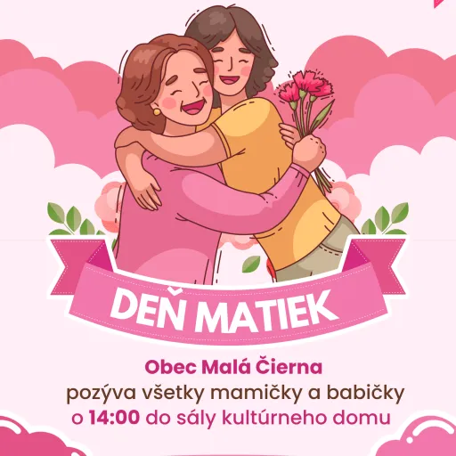 Pink and White Illustrated Mother's Day Poster